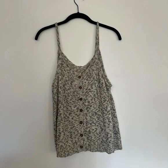 Madewell Sweater Tank Top - Button Detail on Back - Picture 2 of 3